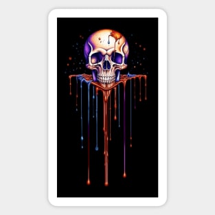 Dripping Bloody Skull Magnet